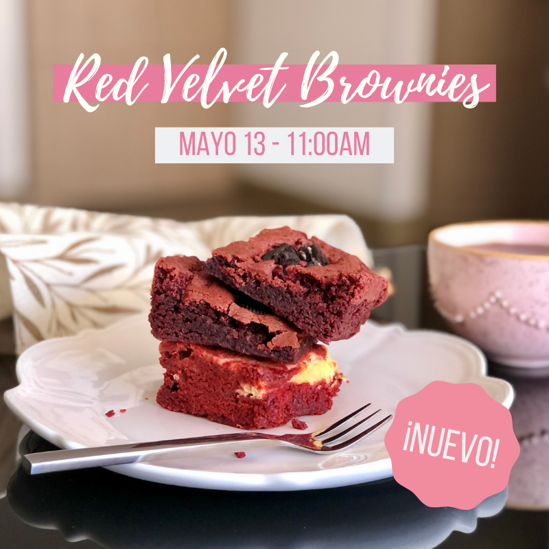 Brownies Red Velvet Cheesecake y Oreo